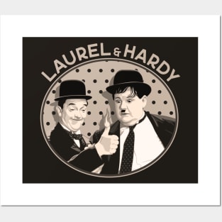 Laurel & Hardy - Give Me a Light (Sepia) Posters and Art